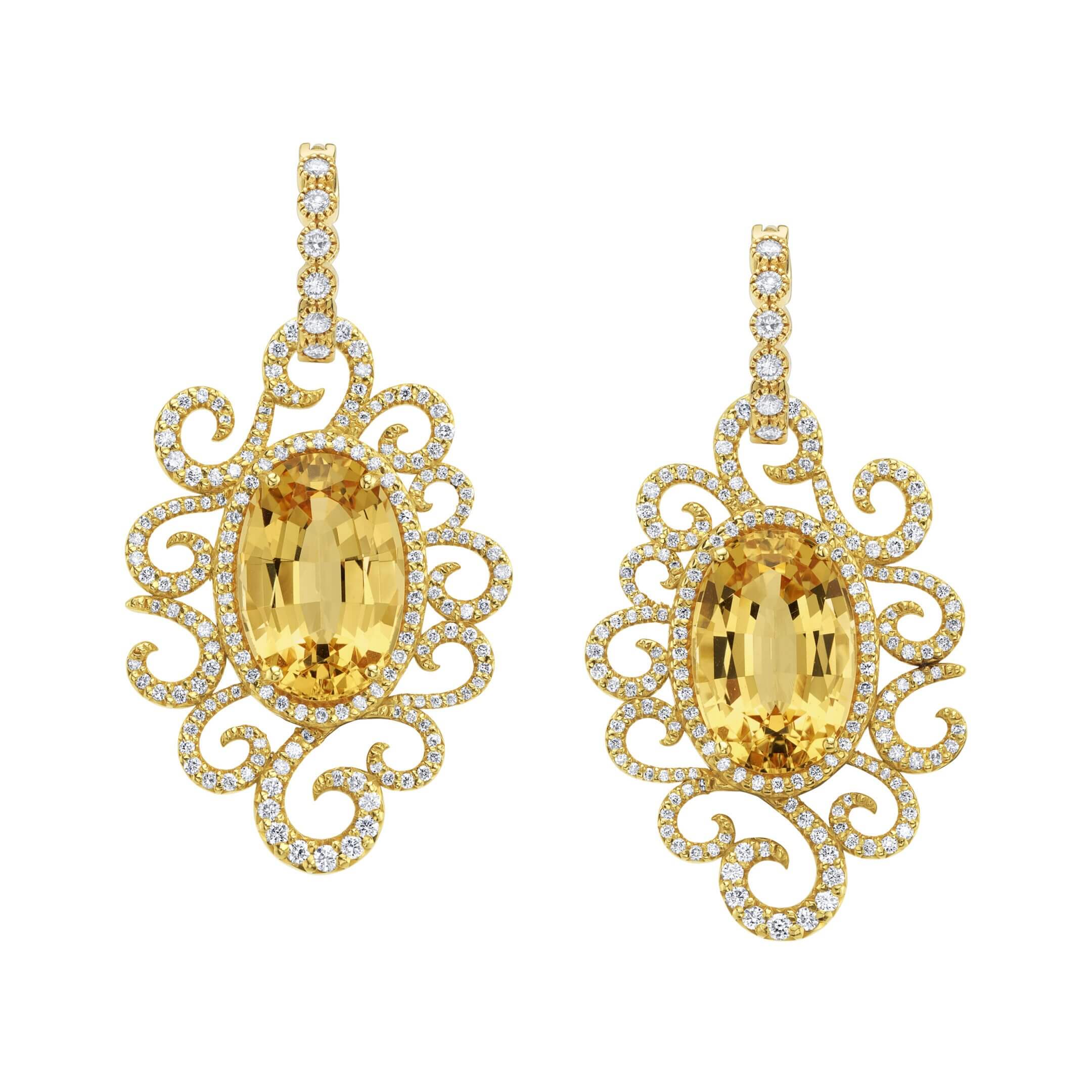 Empress Earrings — pair view