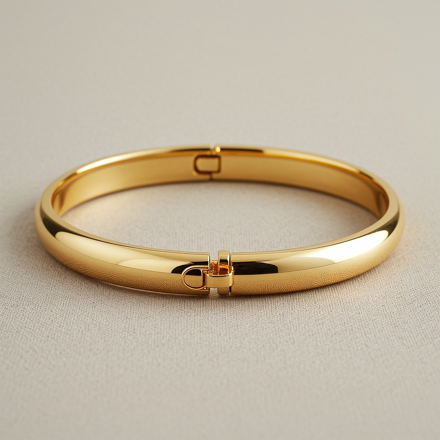 Hadley Hinged Bangle — angled view