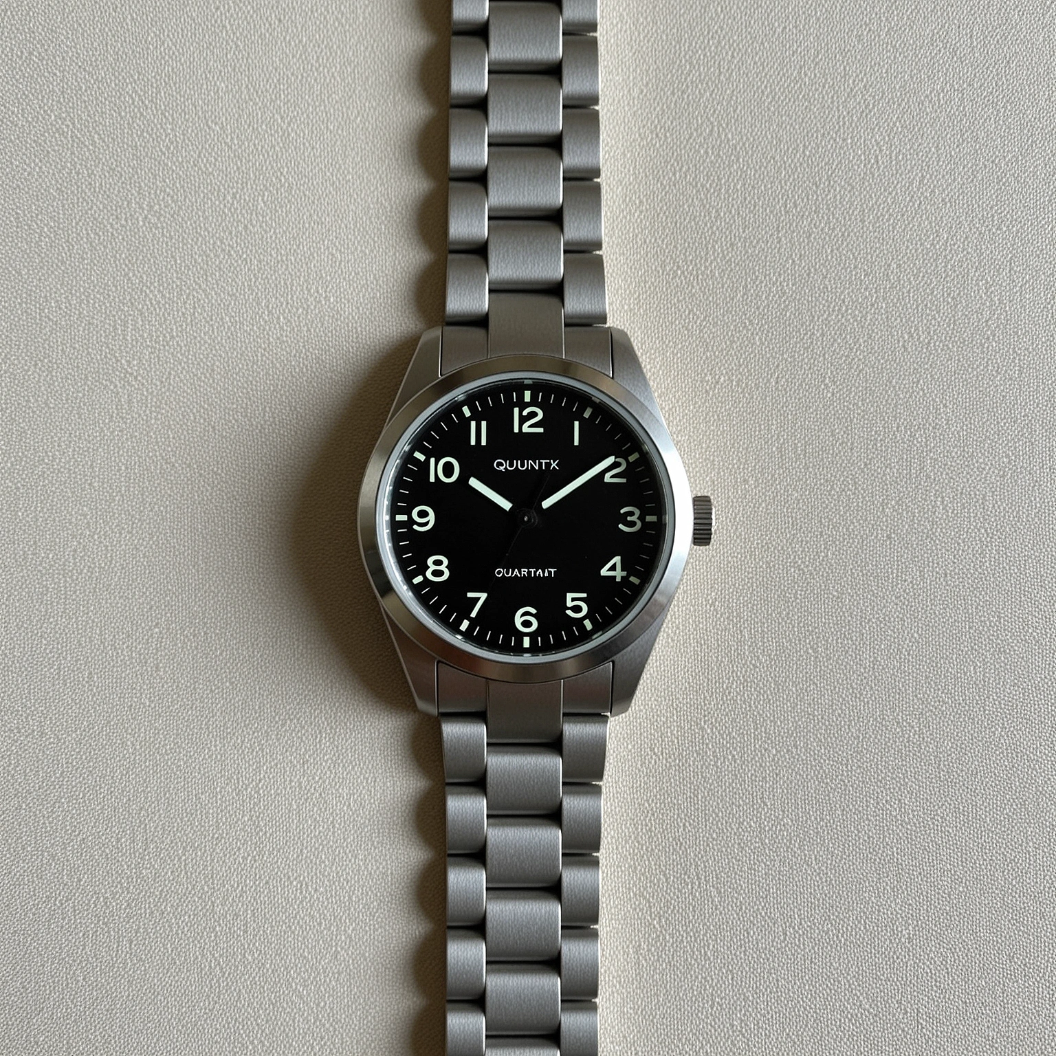 North Field Quartz Solar — dial detail