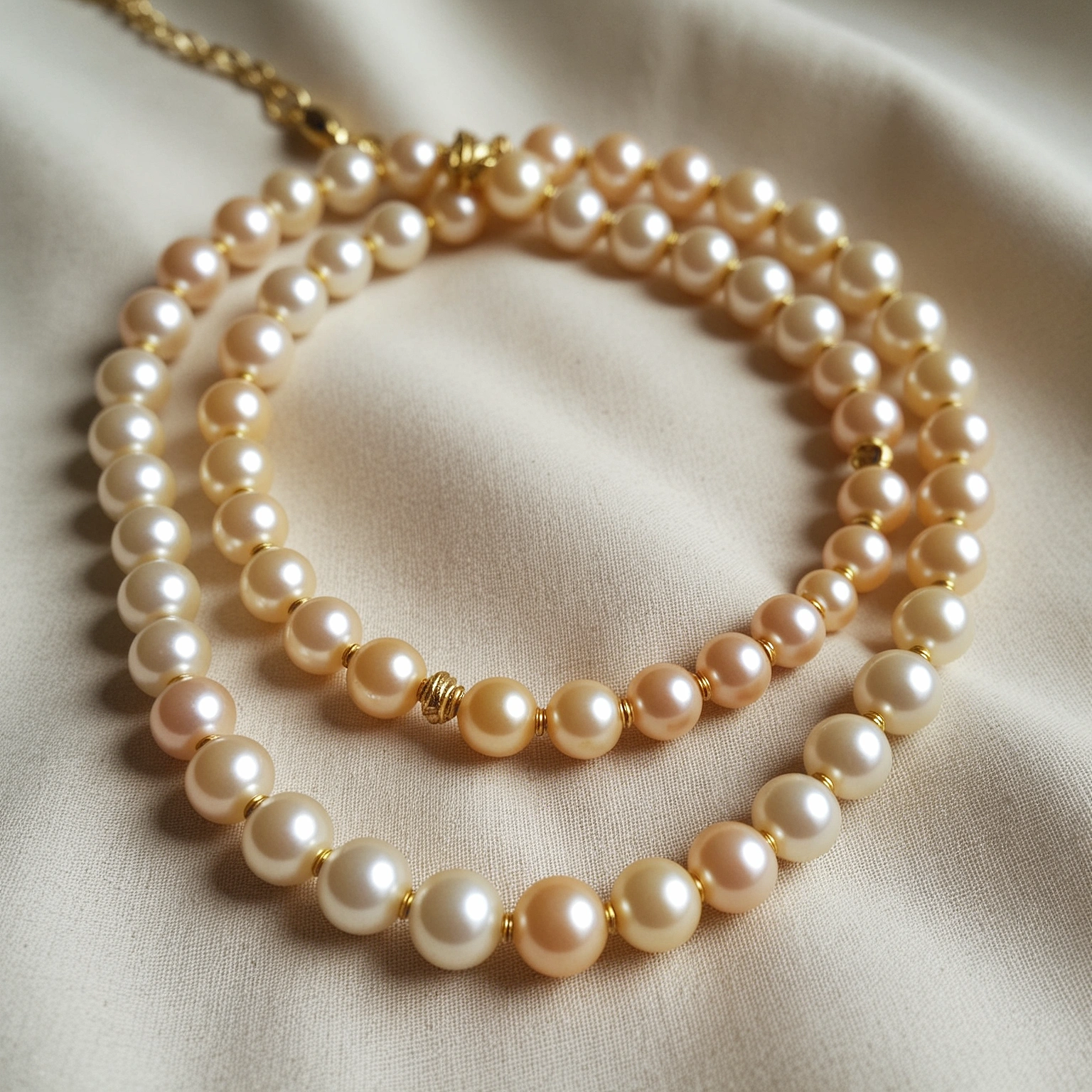 Rivenmark Pearl Strand — pearl close-up