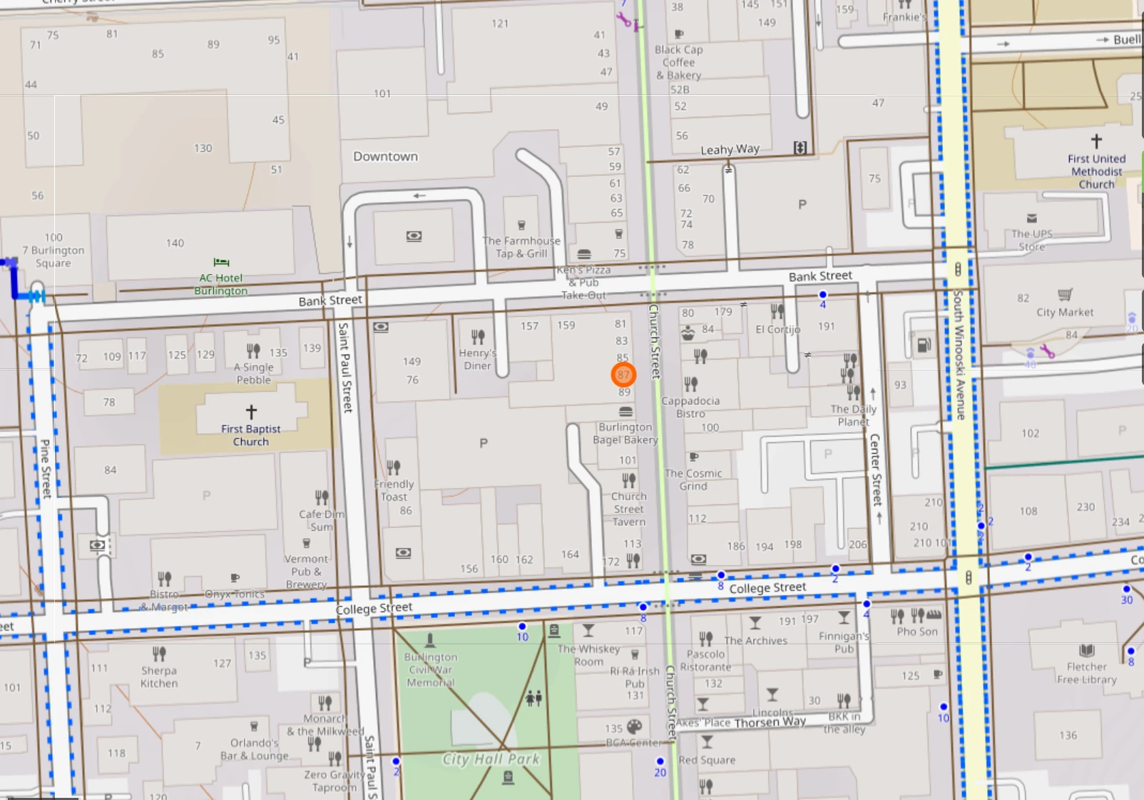 Map of Burlington store location